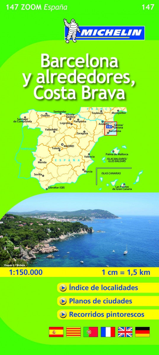 Costa Brava, Barcelona y Alrededores = Environs, de Barcelone, Costa Brava