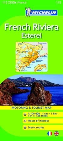 French rivera = Côte d'Azur : Massif de l'Esterel : carte routière et touristique - Esterel : motoring & tourist map