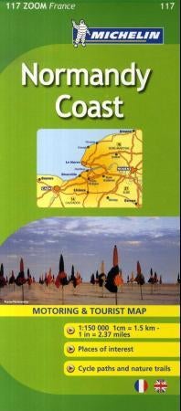 Normandy coast = Normandie côtière : carte routière et touristique - motoring & tourist map