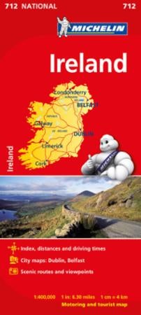 Ireland - motoring and tourist map