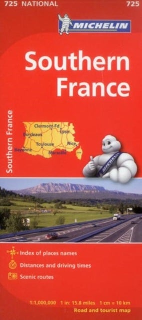 Bilde av Southern France - Michelin National Map 725 Av Michelin