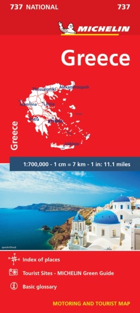 Greece - motoring and tourist map