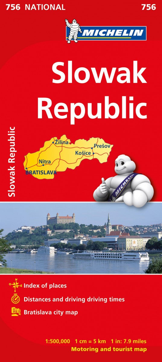 Slovak republic - motoring and tourist map