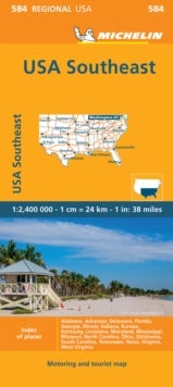 Southeastern USA - Michelin Regional Map 584
