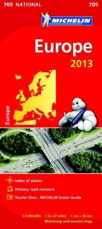 Europe 2013 - motoring and tourist map