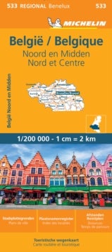 Belgium North & Central - Michelin Regional Map 533 - Map