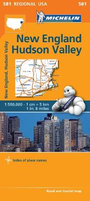 New England, Hudson Valley - road and tourist map = carte routière et touristique