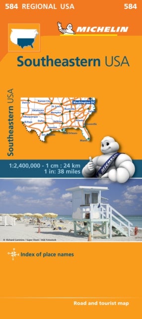 Southeastern USA - road and tourist map = carte routière et touristique
