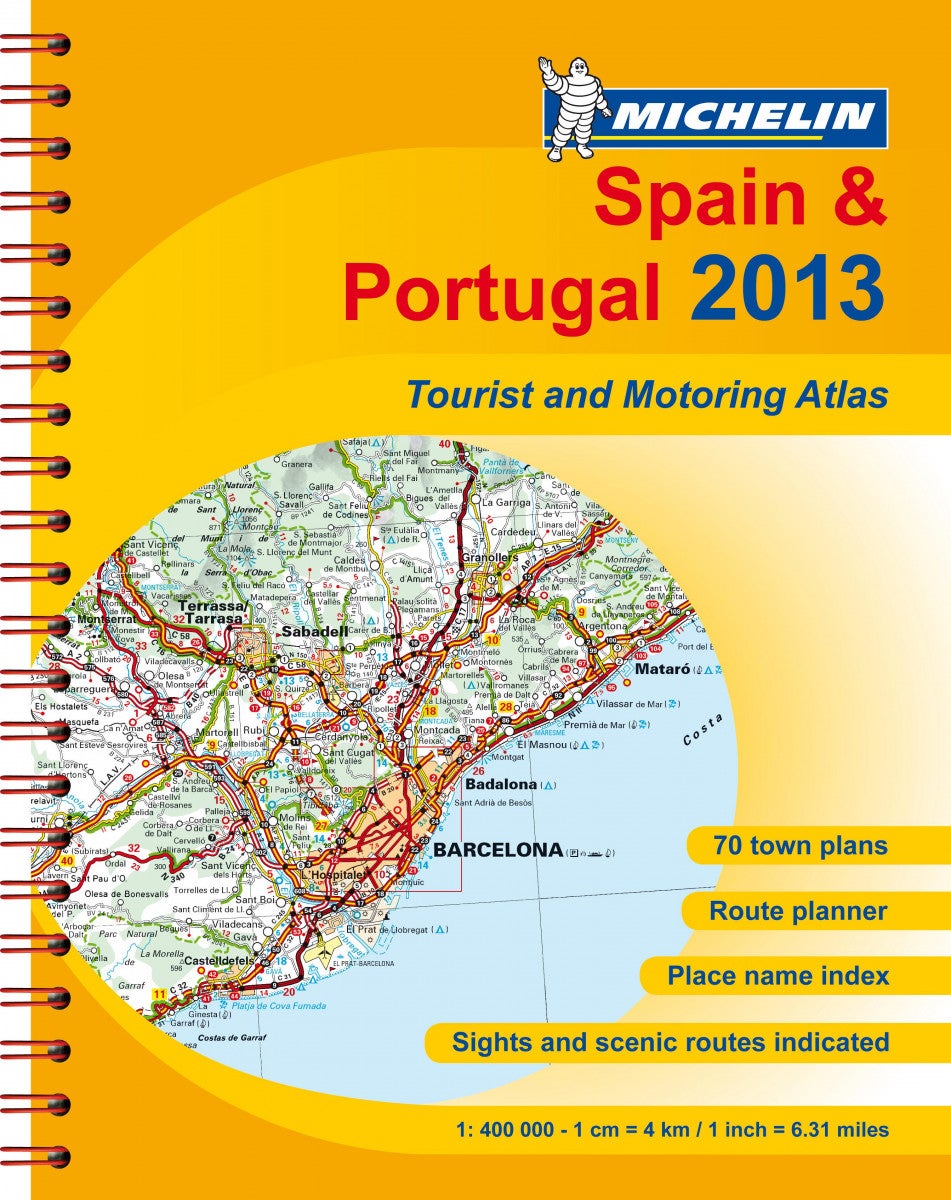 España & Portugal - atlas de carreteras y turistíco = atlas rodoviário e turístico = atlas routier et touristique = tour