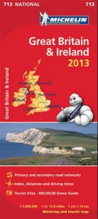 Great Britain & Ireland 2013 - motoring and tourist map