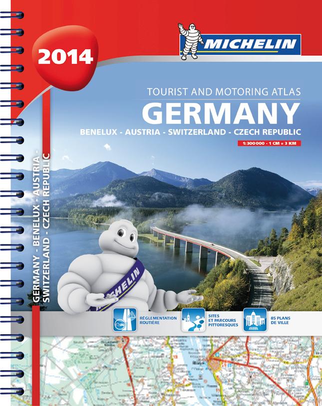 Germany - Benelux, Austria, Switzerland, Czech Republic : tourist and motoring atlas