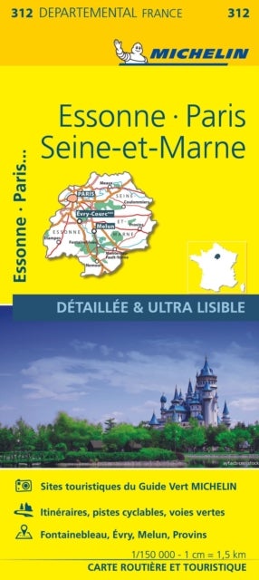 Bilde av Essonne, Paris, Seine-et-marne - Michelin Local Ma Av Michelin Map
