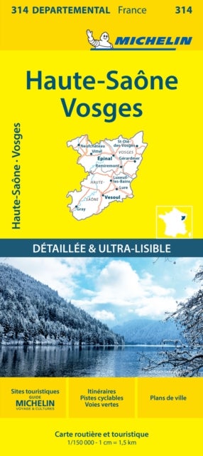 Haute-Saone Vosges - Michelin Local Map 314 - Map