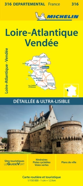 Loire-Atlantique Vendee - Michelin Local Map 316 - Map