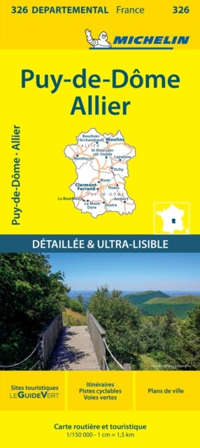 Puy-de-Dome Allier - Michelin Local Map 326 - Map