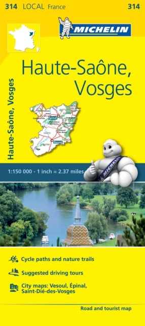 Haute-Saone, Vosges - Michelin Local Map 314 - Map