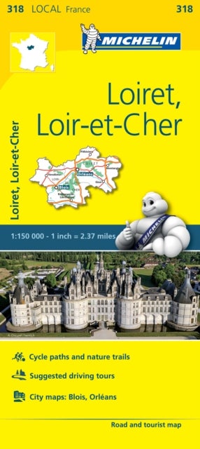 Loiret, Loir-et-Cher - Michelin Local Map 318 - Map