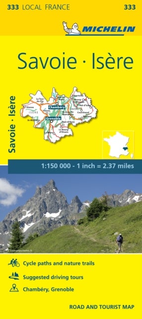 Isere, Savoie - Michelin Local Map 333 - Map