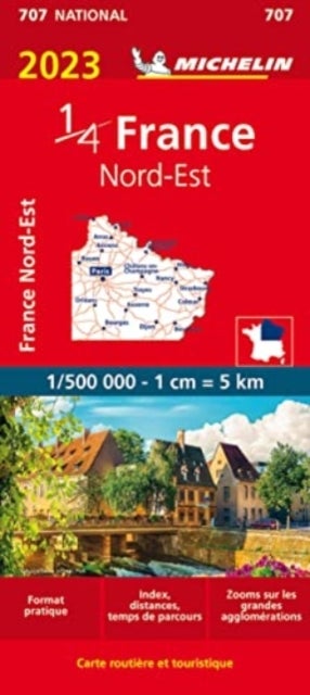 Bilde av Northeastern France 2023 - Michelin National Map 7