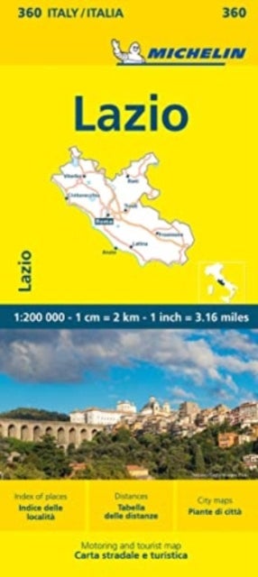 Bilde av Lazio - Michelin Local Map 360