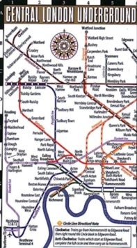 Streetwise London Underground Map - Laminated Map of the London Underground, England - City Plan
