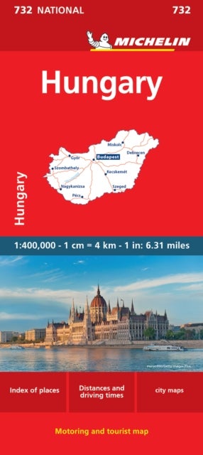 Hungary - Michelin National Map 732 - Map