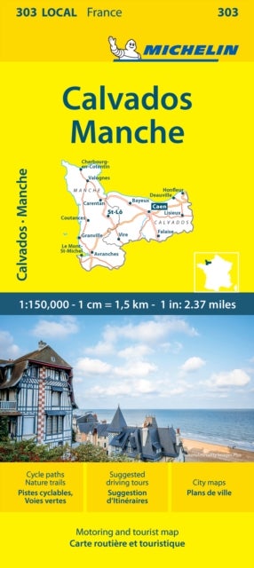 Calvados Manche - Michelin Local Map 303 - Map