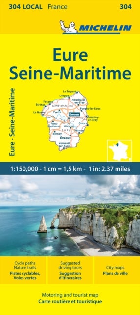 Eure Seine-Maritime - Michelin Local Map 304 - Map