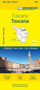 Toscana - Michelin Local Map 358 - Map