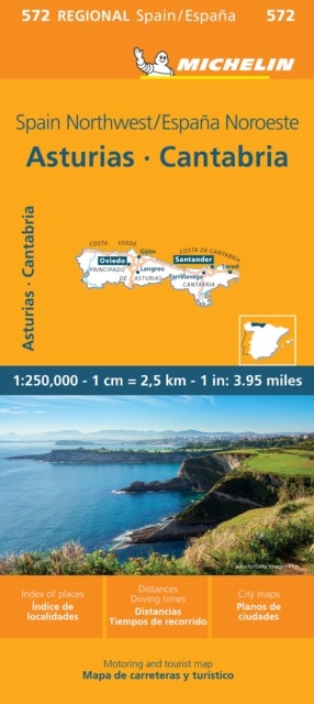 Asturias Cantabria - Michelin Regional Map 572 - Map