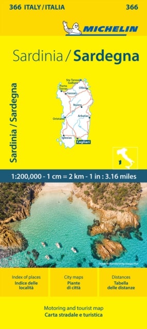 Sardinia - Michelin Local Map 366 - Map