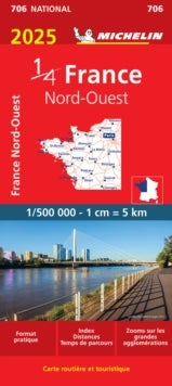 Northwestern France 2025 - Michelin National Map 706 - Map