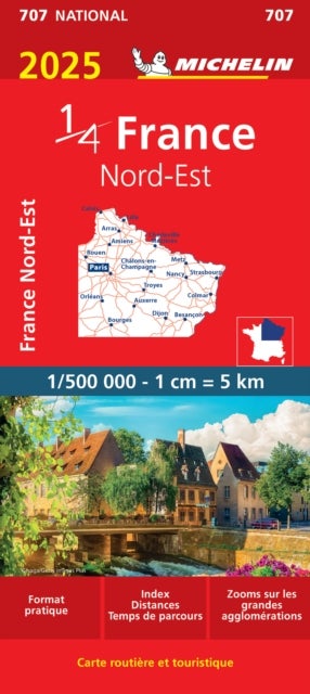 Northeastern France 2025 - Michelin National Map 707 - Map