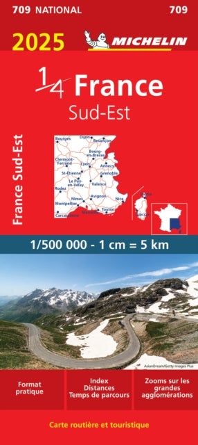 Southeastern France 2025 - Michelin National Map 709 - Map