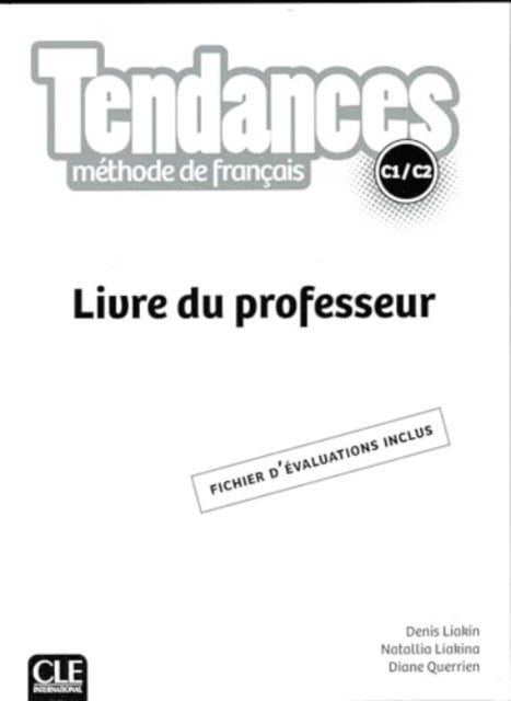 Tendances: Livre du professeur