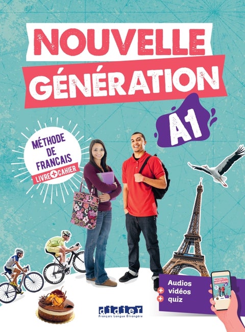 Nouvelle génération A1 - Méthode de français, livre + cahier