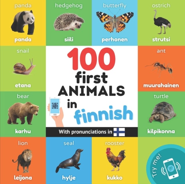 Bilde av 100 First Animals In Finnish Av Yukismart