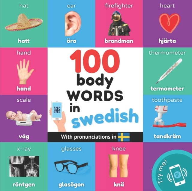 Bilde av 100 Body Words In Swedish Av Yukismart