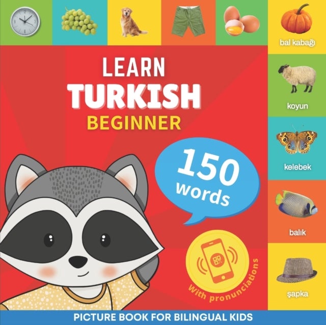 Bilde av Learn Turkish - 150 Words With Pronunciations - Beginner Av Goose And Books