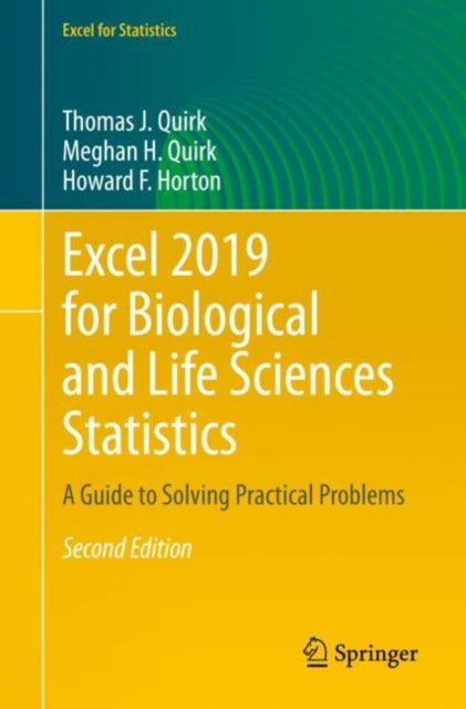 Bilde av Excel 2019 For Biological And Life Sciences Statistics Av Thomas J. Quirk, Meghan H. Quirk, Howard F. Horton