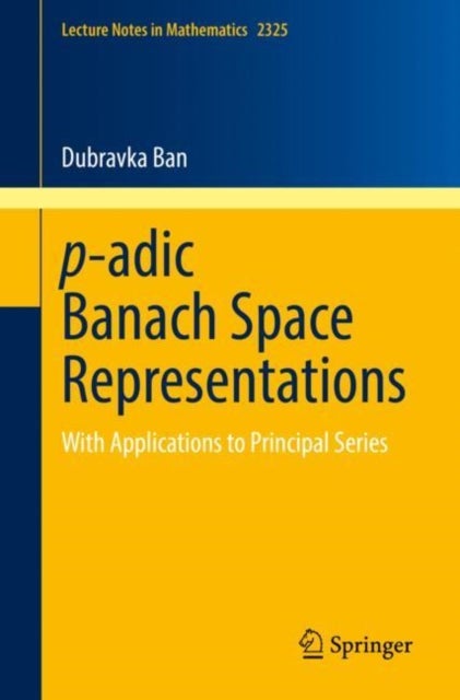 Bilde av P-adic Banach Space Representations Av Dubravka Ban