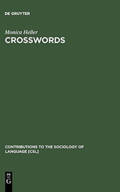 Crosswords - Language, Education and Ethnicity in French Ontario