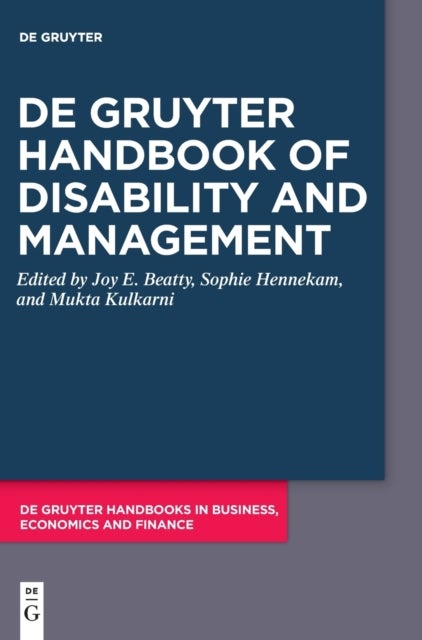 Bilde av De Gruyter Handbook Of Disability And Management