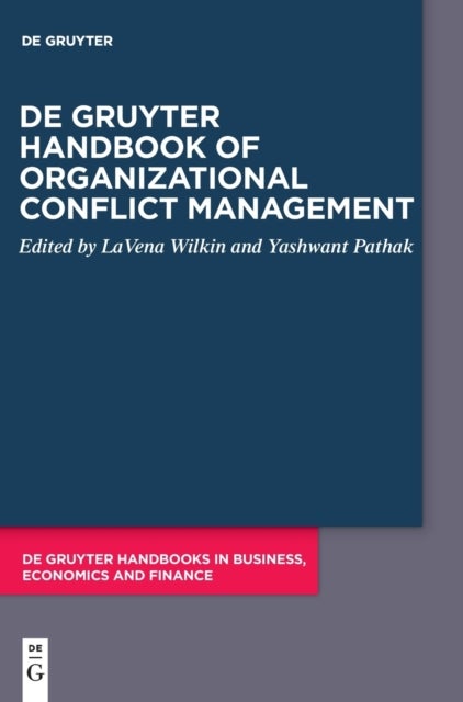 Bilde av De Gruyter Handbook Of Organizational Conflict Management