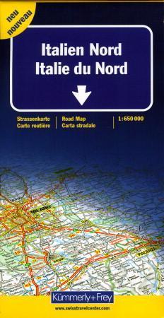 Italien nord = Italien du nord : carte routière = Northern Italy : road map = Italia del nord : carta stradale - Strassenkarte