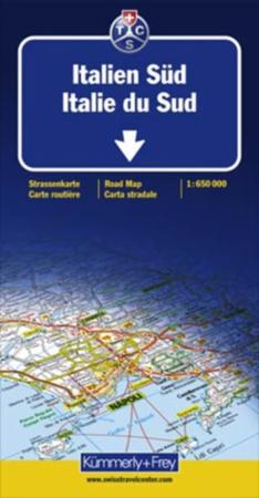 Italien süd = Southern Italy : road map = Italien du sud : carte routière = Italien del sud : carta strandale - Strassenkarte