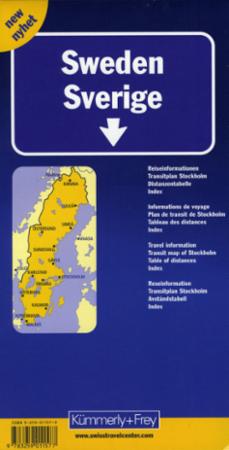 Schweden = Sweden : road map = Suede : carte routiere = Sverige : vægkarta - Strassenkarte