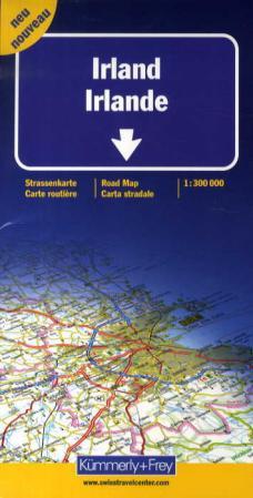 Irland = Irlande : carte routiere = Ireland : road map = Irlanda : carta stradale - Strassenkarte