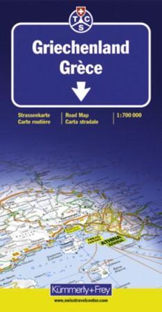 Griechenland - Strassenkarte = Grèce : carte routière = Greece : road map = Grecia : carta stradale