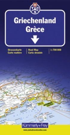 Griechenland - Strassenkarte = Grèce : carte routière = Greece : road map = Grecia : carta stradale